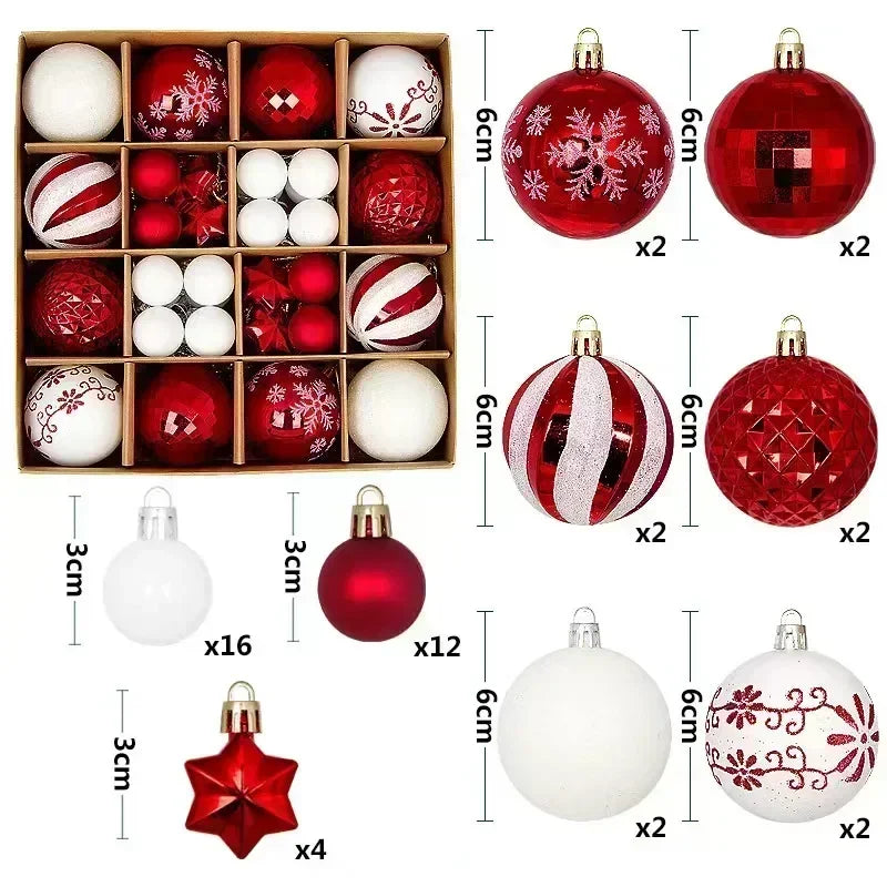 white christmas ornaments
