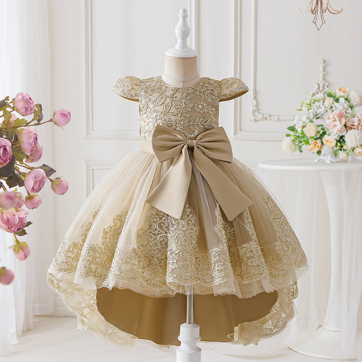 Robe d'anniversaire bébé fille - Robe nouveau-né bébé fille