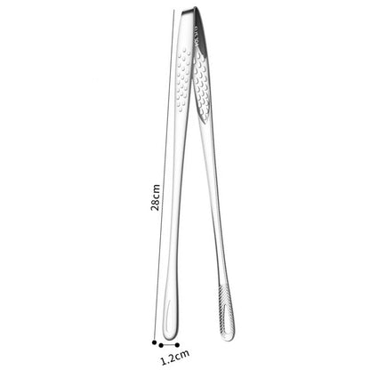 Long Handle Non-Slip Stainless Steel BBQ Tongs