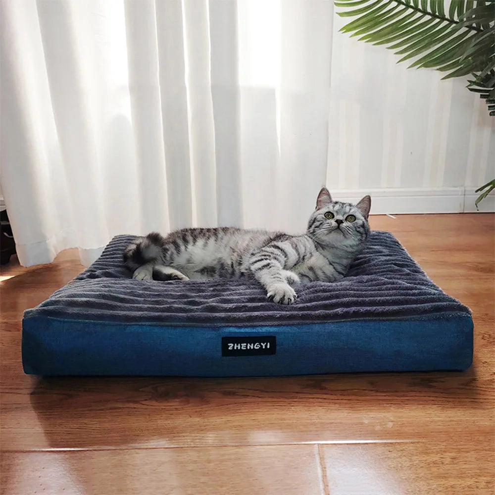 Waschbares Fleece-Tiefschlaf-Haustierbett 