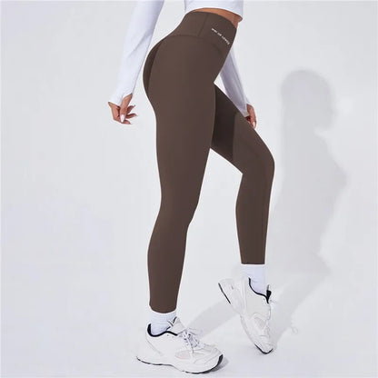 Warme Yoga-Leggings mit hoher Taille