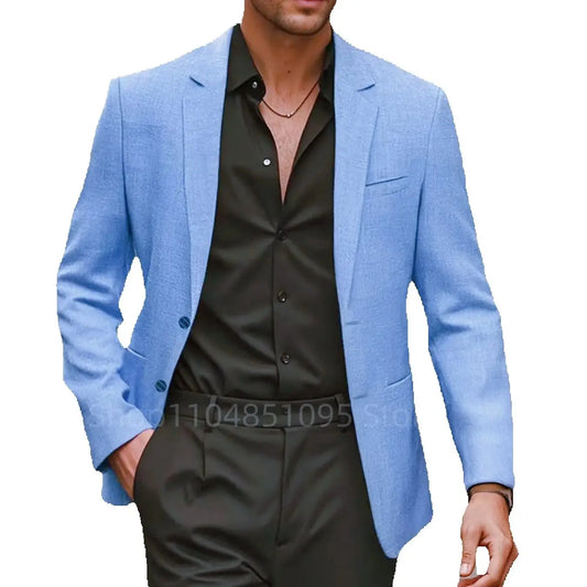 Blazers de costume slim et ajustés pour vêtements de cérémonie printemps-été