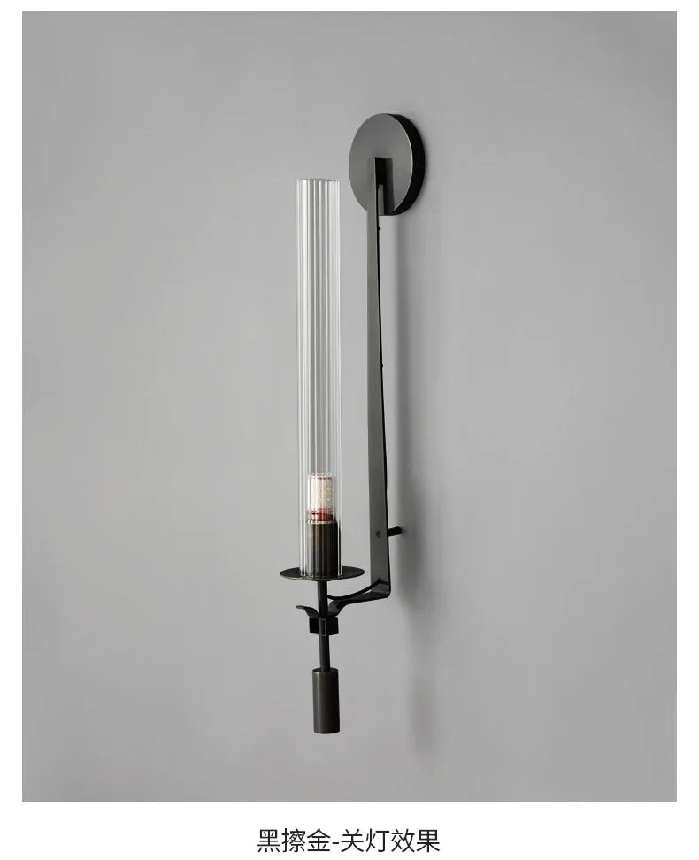 Applique murale LED moderne en verre nordique 