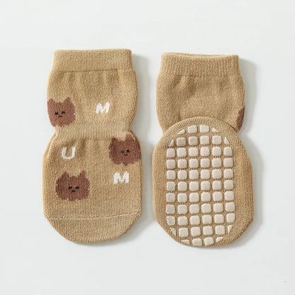 Chaussettes bébé en pur coton à imprimé dessin animé