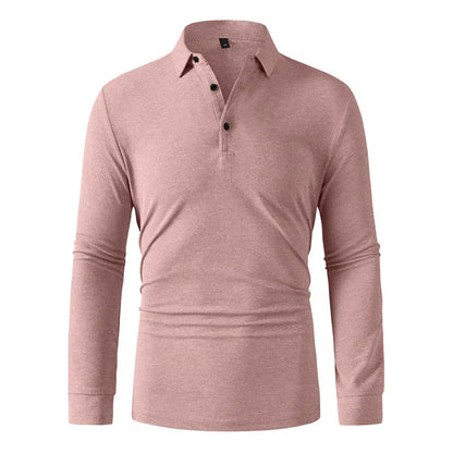 Men Sportwear Long-sleeve Polo Shirt
