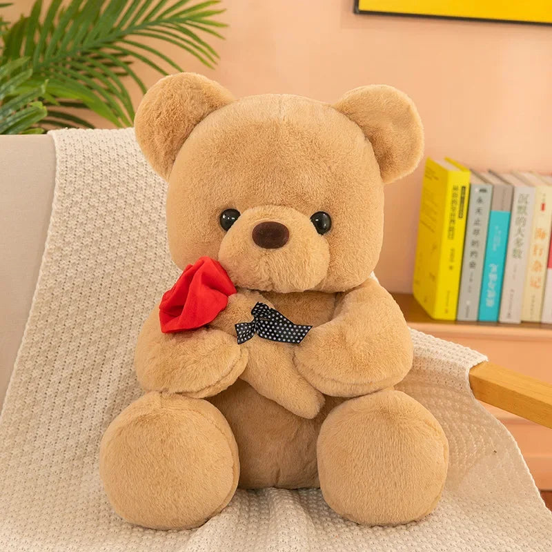 Ours en peluche pour la Saint-Valentin tenant des roses