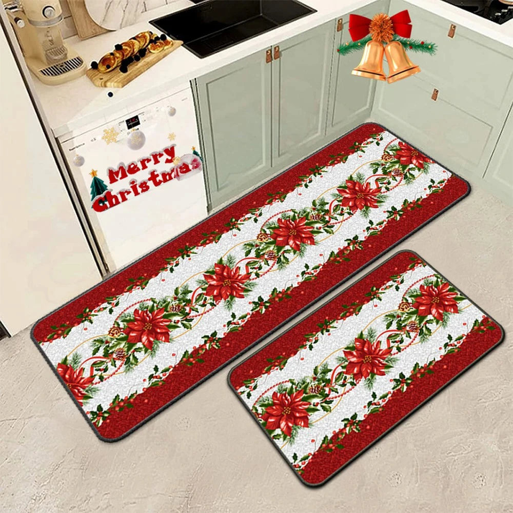 christmas kitchen floor mat
