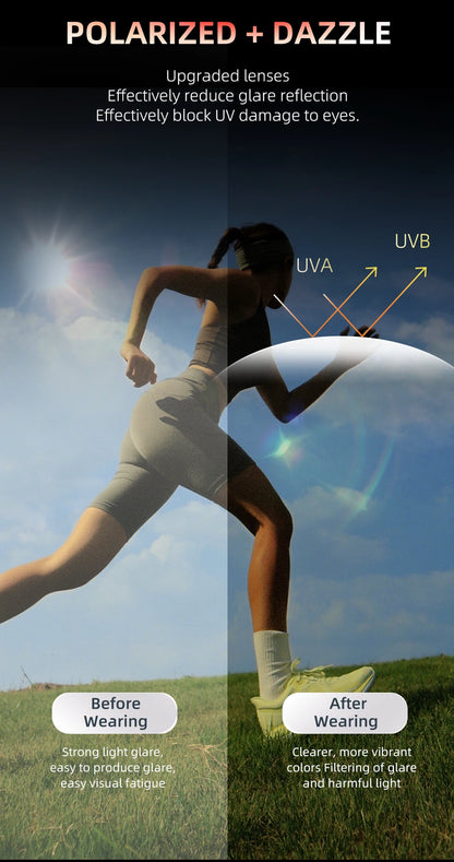 Polarized UV400 Sports Sunglasses True Color for Driving, Fishing, Running