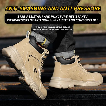 Men Safety Boots - Anti-stab Work Shoes