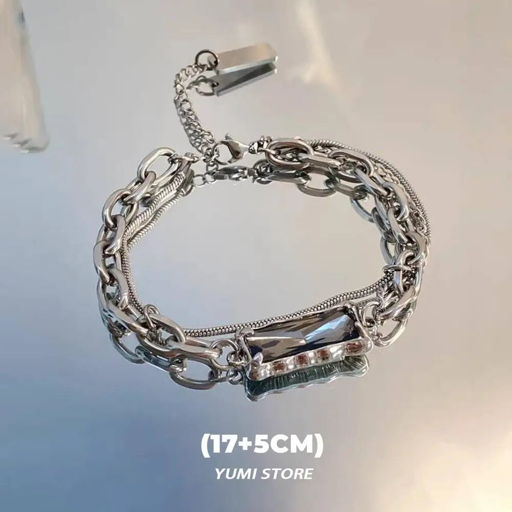 European Sterling Silver Couple Bracelets