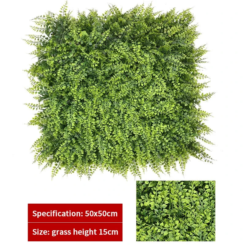 Haie topiaire artificielle en buis protégée contre les UV