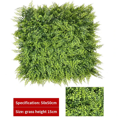 Haie topiaire artificielle en buis protégée contre les UV