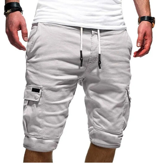 Summer Streetwear Solid Half Length Shorts