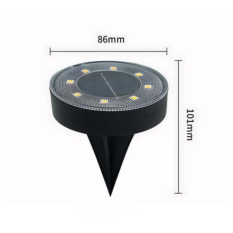 Lampes au sol solaires étanches à LED