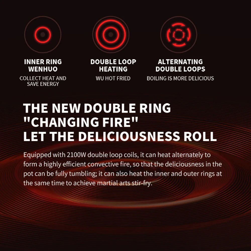 Cuisinière de cuisine à chauffage continu à faible puissance réglable