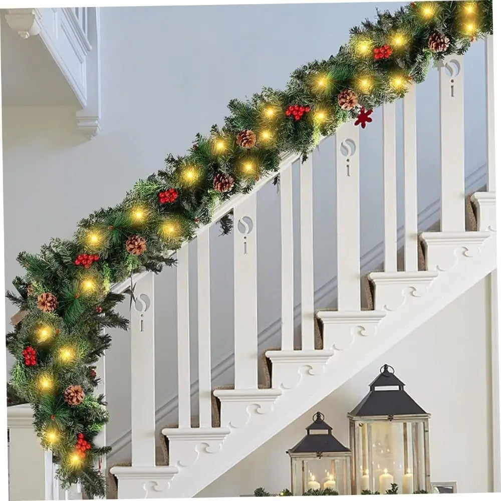 decorated christmas garland
