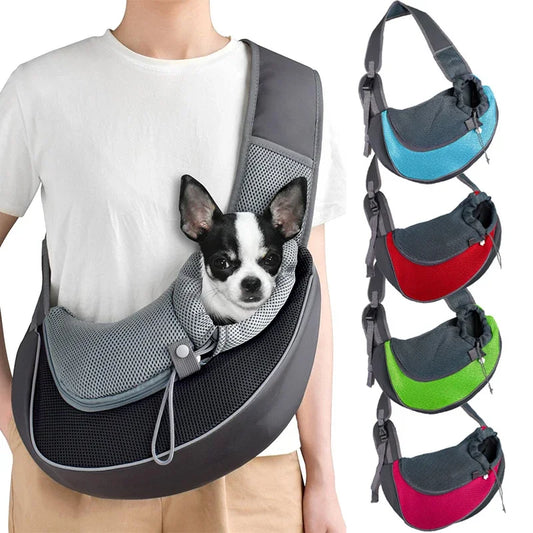 Outdoor Mesh Shoulder Pet Carrier Handbag