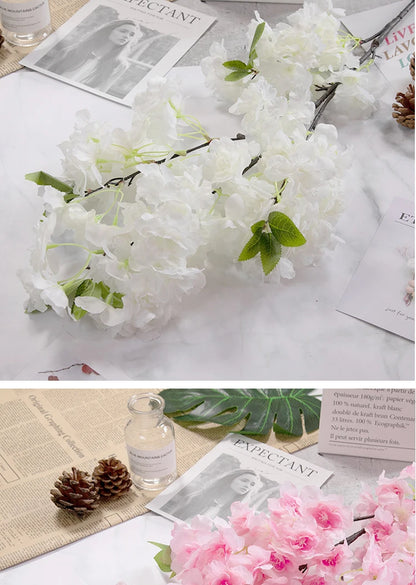 Cerisier artificiel en soie, accessoire de mariage, décoration d'intérieur 