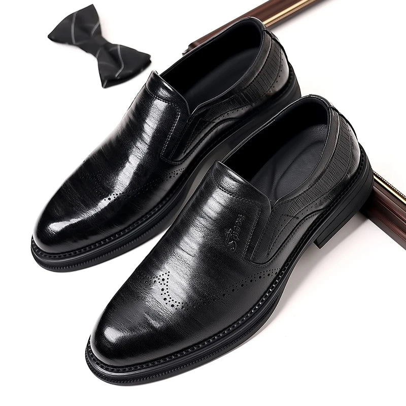 British Style Leather Men's Dress Shoes