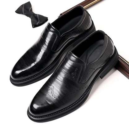 Chaussures habillées en cuir de style britannique pour hommes