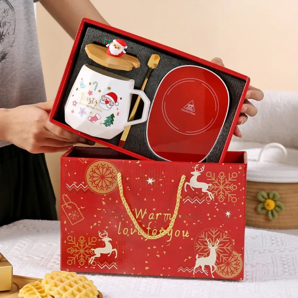 Santa Claus Ceramic Mug Gift Set