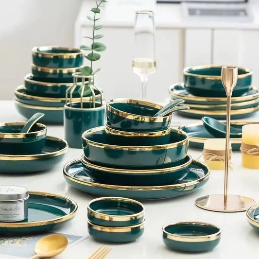 Green Ceramic Dinnerware