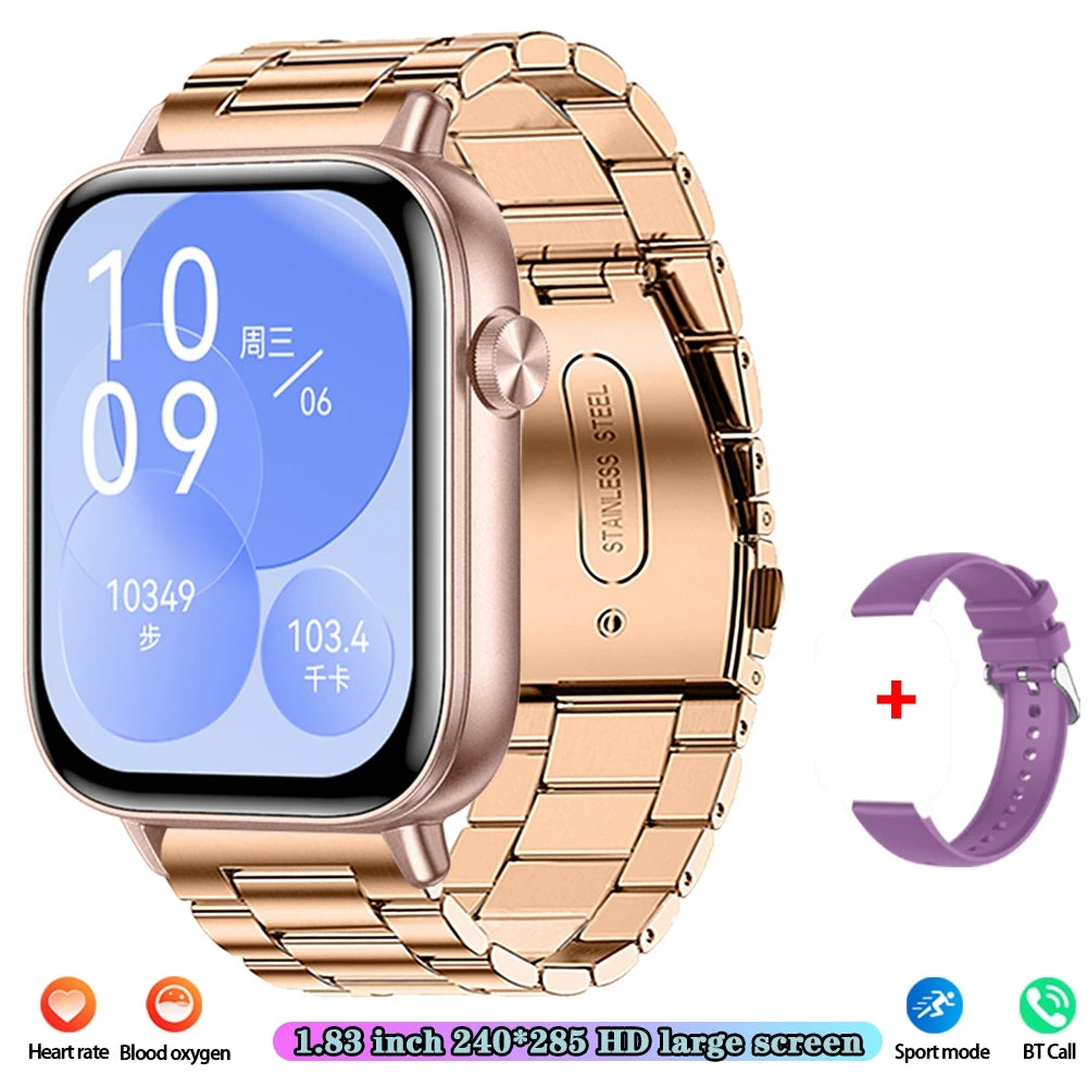 Unisex HD Touch Screen Sports Fitness Tracker Bluetooth Call Smartwatches