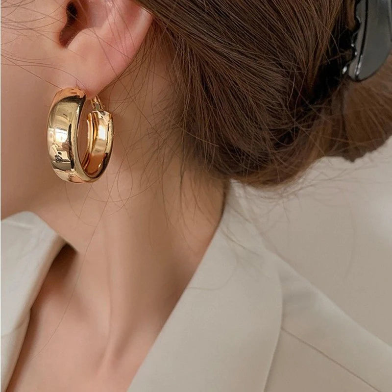 Geometric Round Women's Earrings