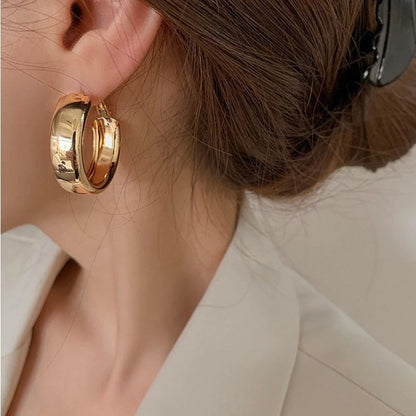 Geometric Round Women's Earrings