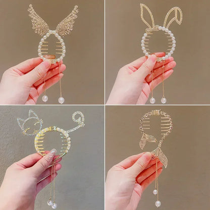 Angel Wing & Tassel Hair Clips