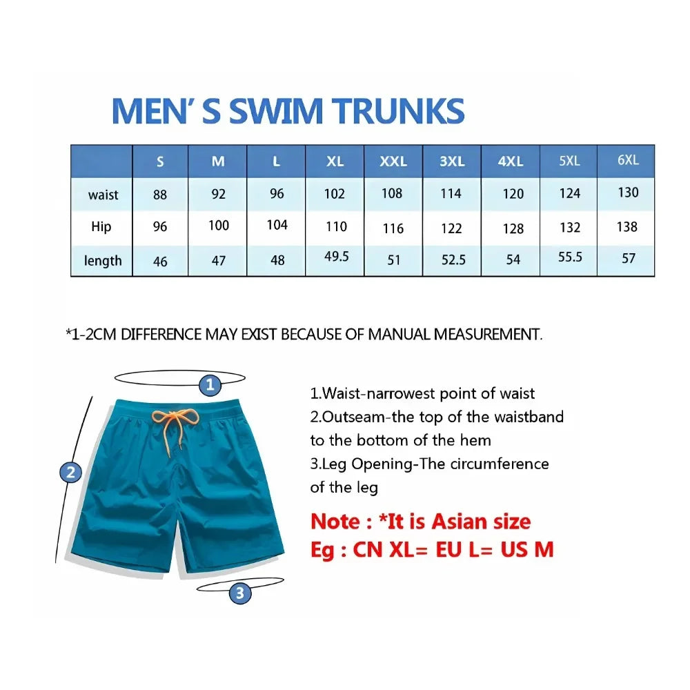 Men Casual Paisley Print Beach Shorts