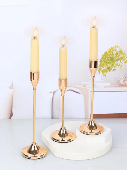 European Style Metal Candle Holders for Home Decor
