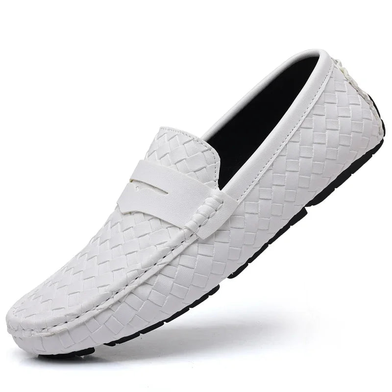 Men's Handmade Flat Casual PU Leather Moccasins