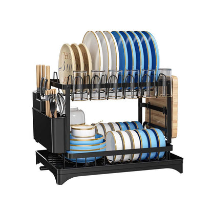 2-Tier Kitchen Dish Drainer & Organizer