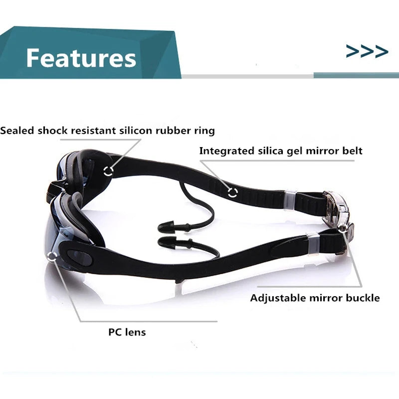 Lunettes dioptriques en silicone anti-buée UV