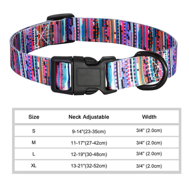 printed dog collar