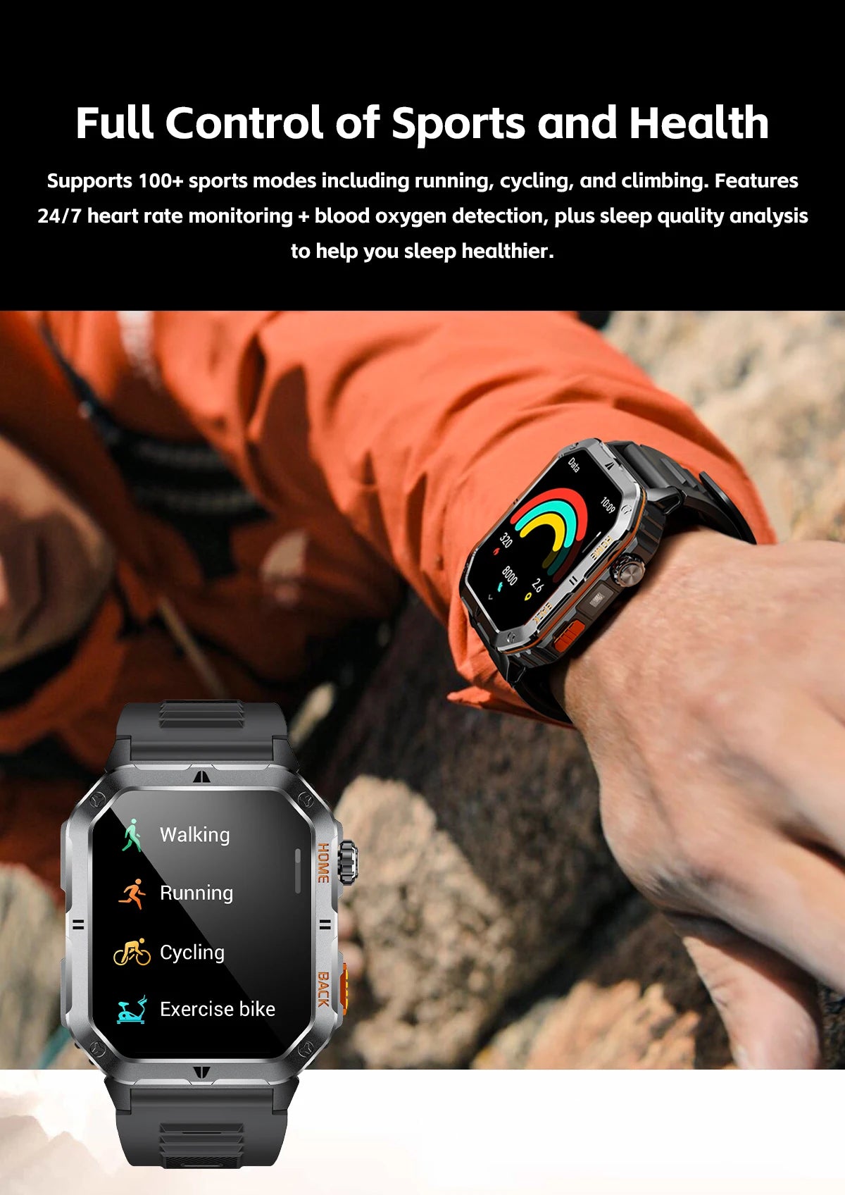 Nouvelle montre intelligente Bluetooth HD pour hommes