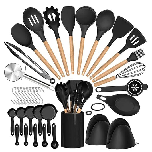 36-Piece Silicone Cooking Utensil Set