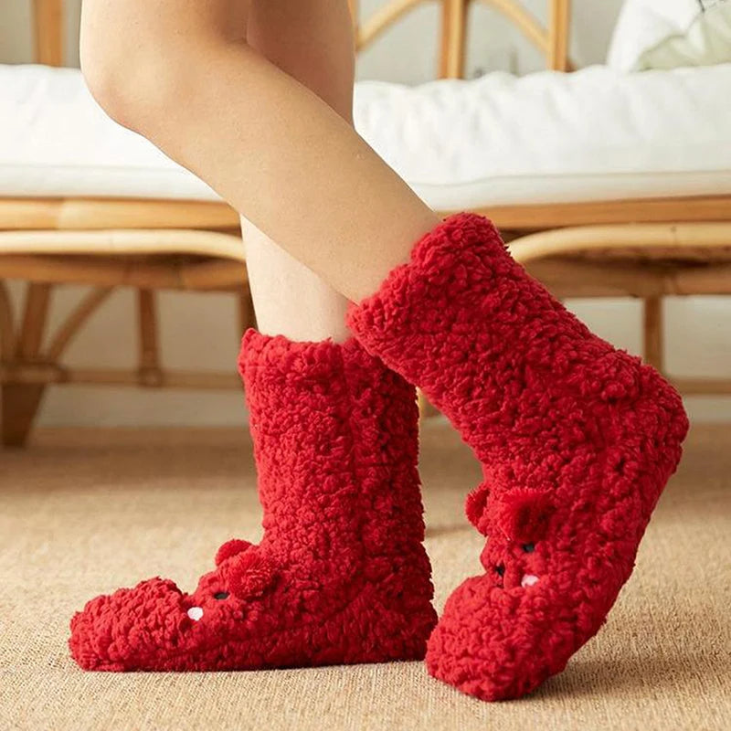 Thick Coral Velvet Non-Slip Floor Socks