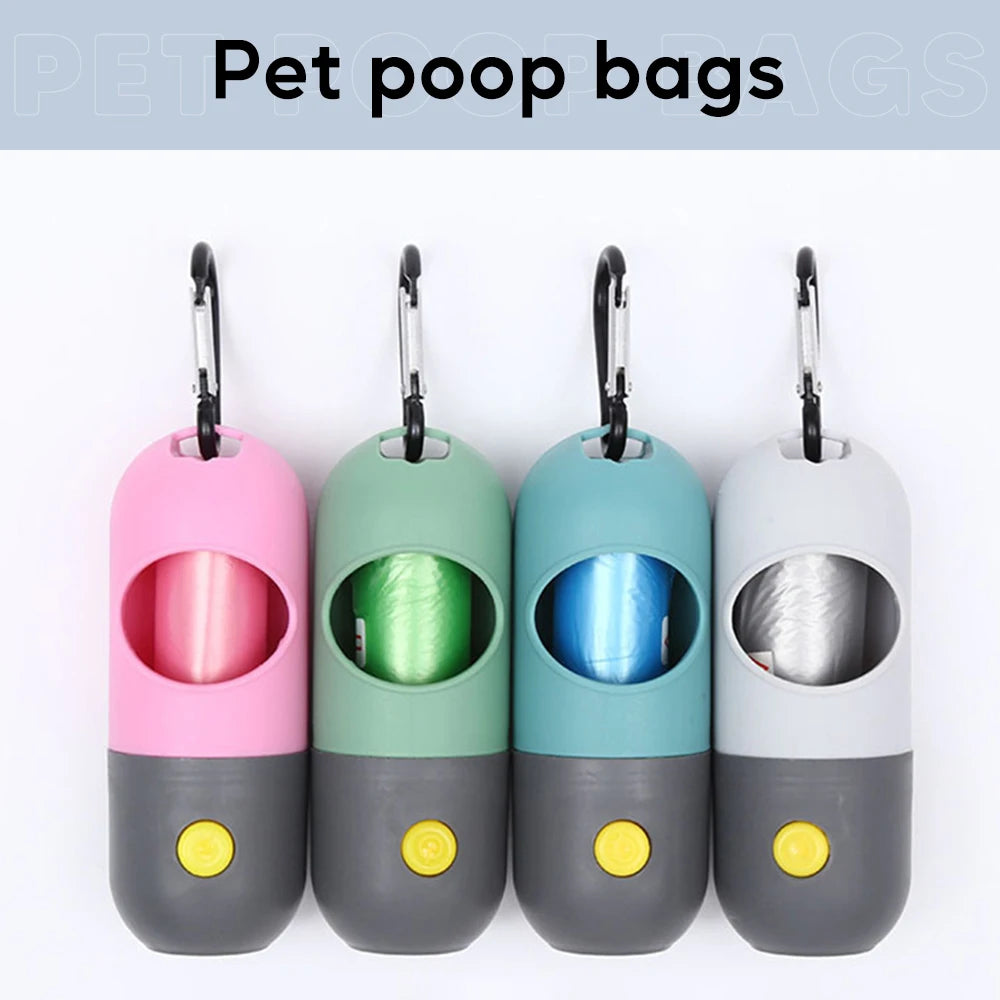 Portable LED Dog Waste Bag Dispenser