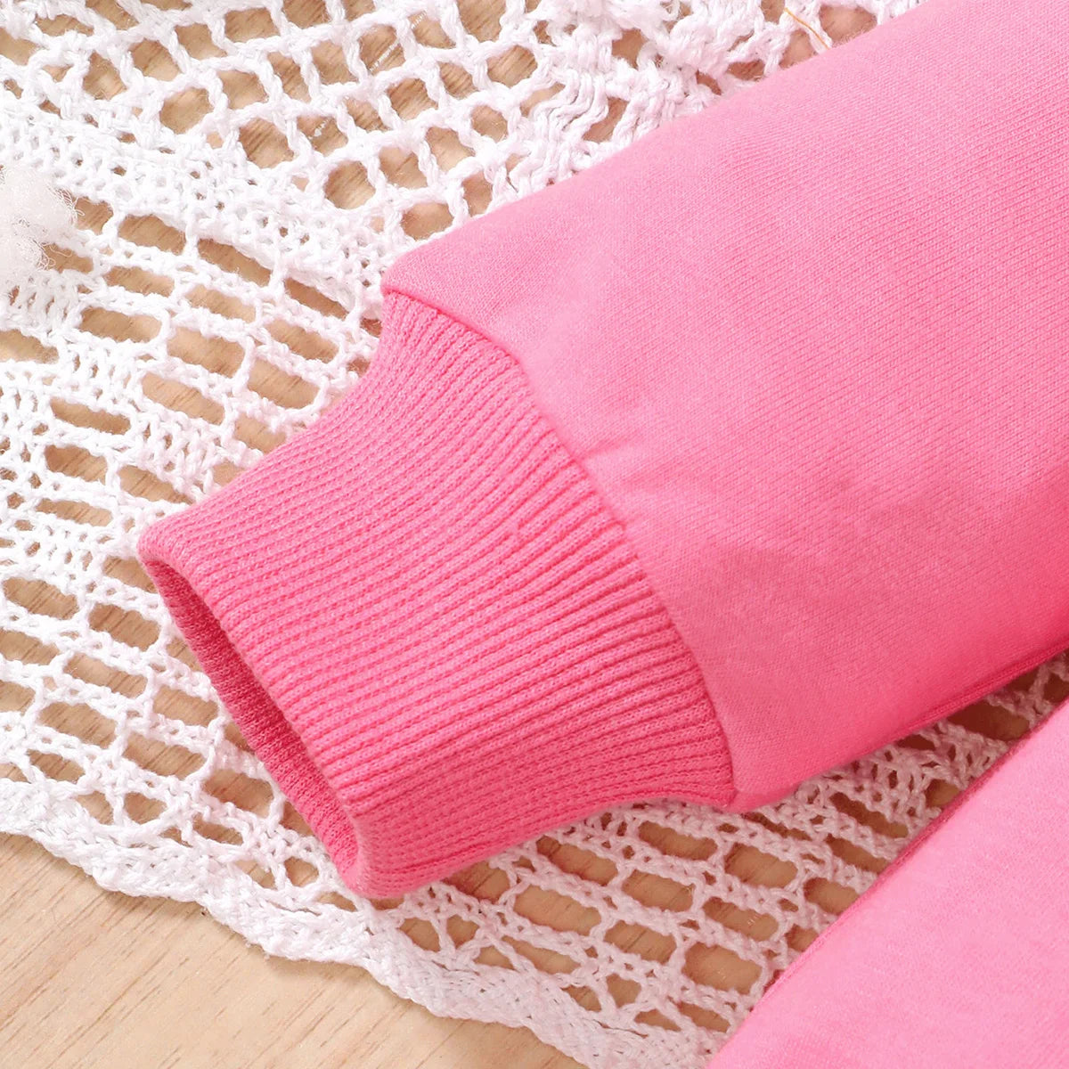 Casual Baby Girl Hoodie Set Long Sleeve