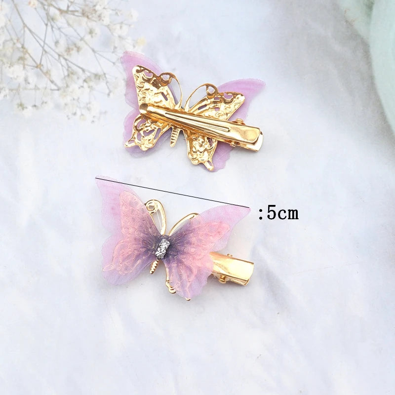 Colorful Butterfly Hair Clips