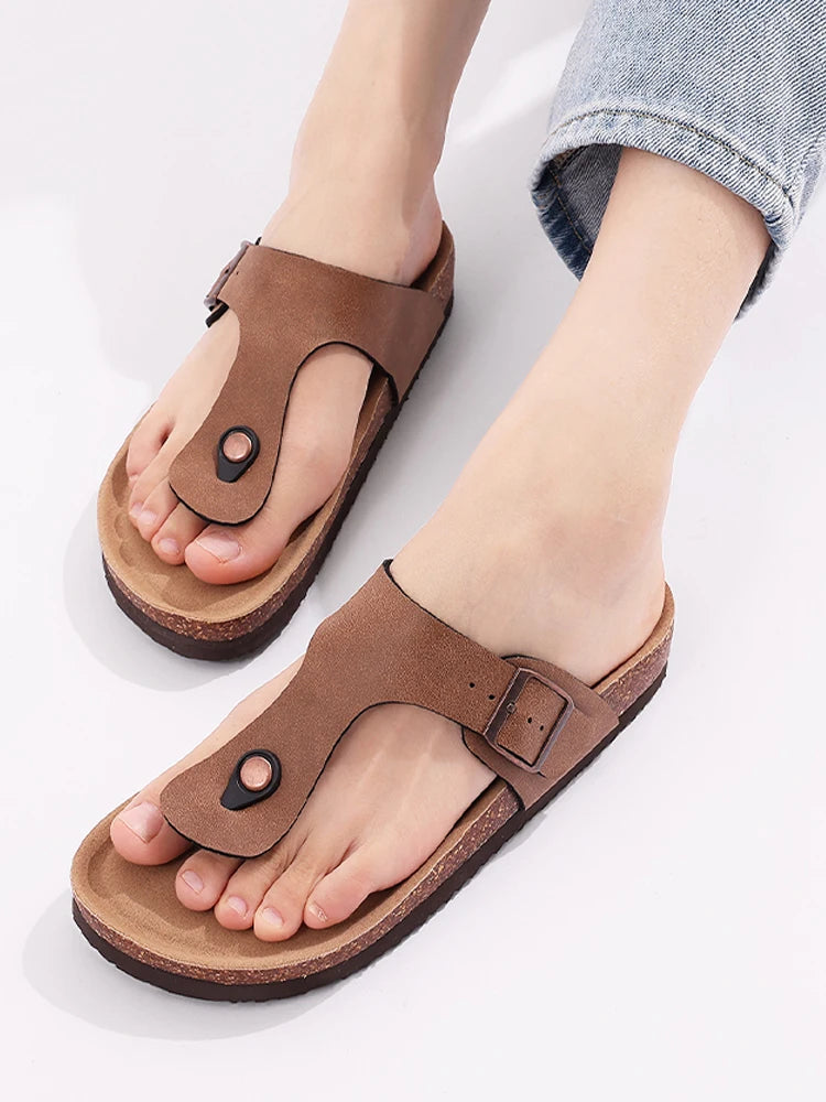 Men's Non-slip Open-toe Leather Soft Bottom Sandals