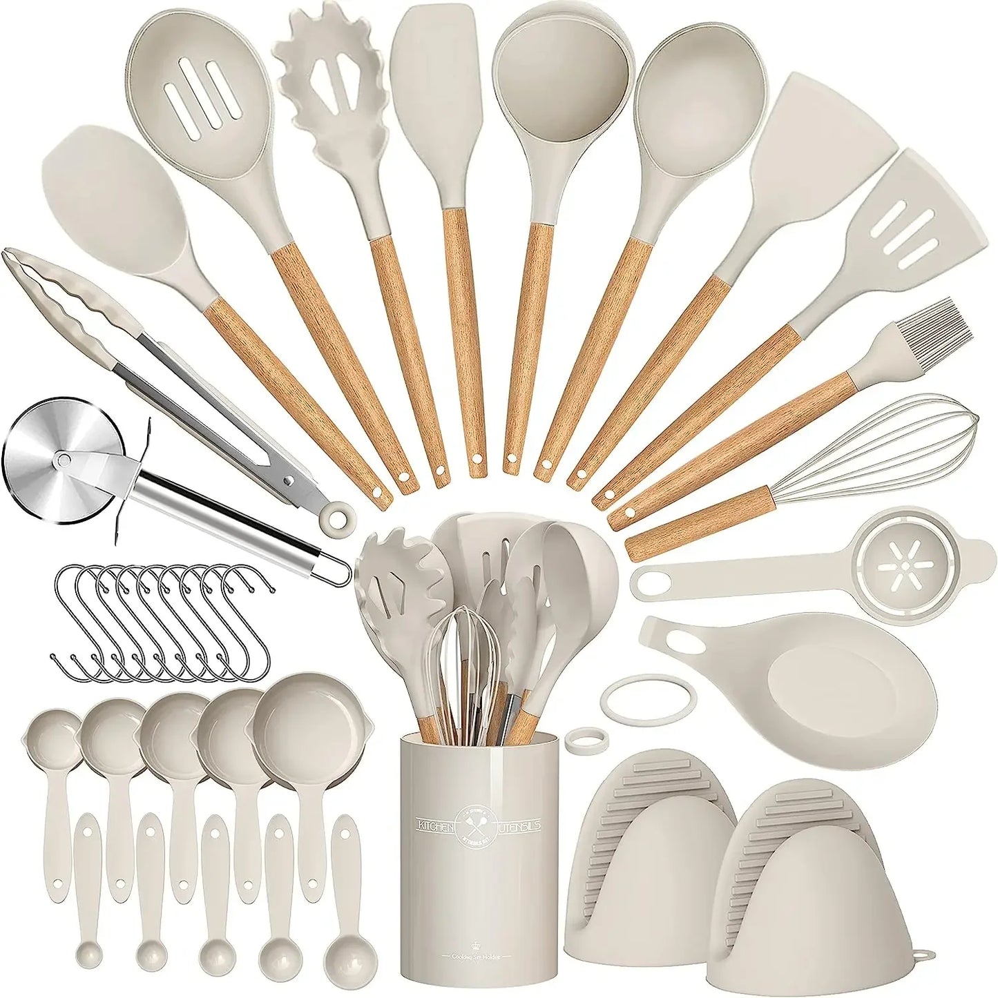 36-Piece Silicone Cooking Utensil Set