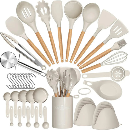 36-Piece Silicone Cooking Utensil Set