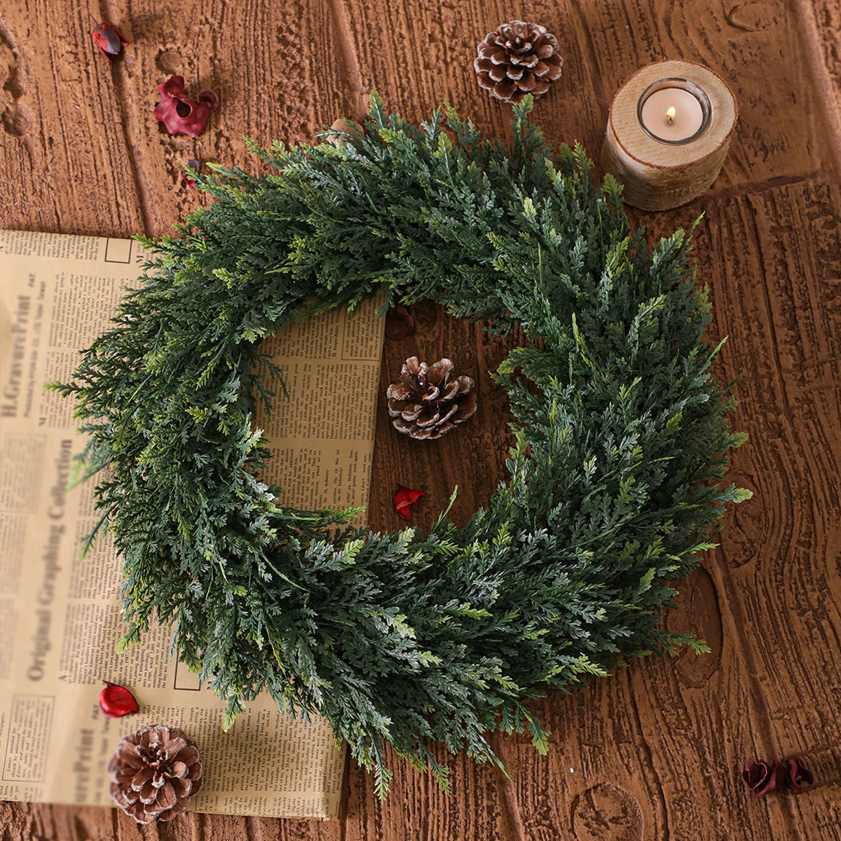 Fleurs artificielles en cèdre pour la décoration intérieure 