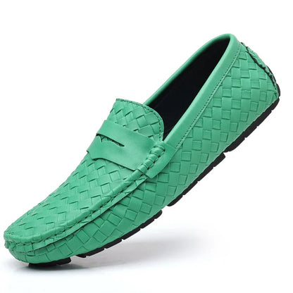 Men's Handmade Flat Casual PU Leather Moccasins
