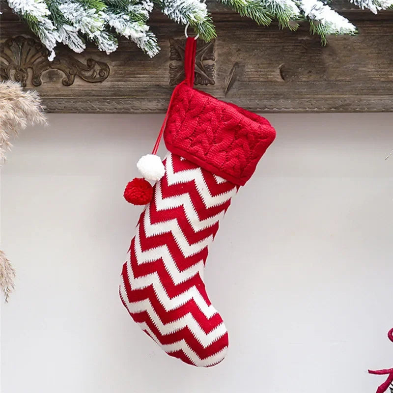 knitted christmas stocking
