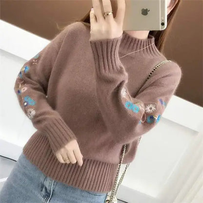 knitted turtleneck sweater
