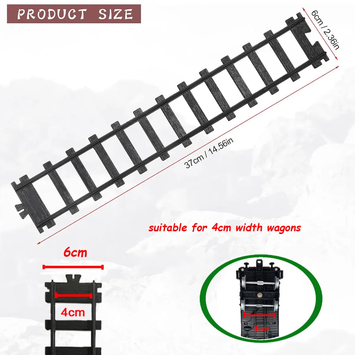 Remote-Controlled Rechargeable Electric Train Set